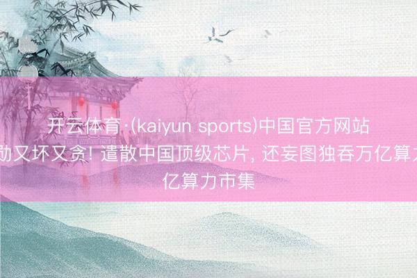 开云体育·(kaiyun sports)中国官方网站 黄仁勋又坏又贪! 遣散中国顶级芯片, 还妄图独吞万亿算力市集
