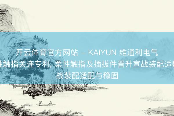 开云体育官方网站 - KAIYUN 维通利电气肯求柔性触指关连专利， 柔性触指及插拔件晋升宣战装配适配与稳固