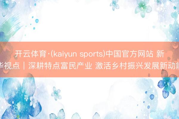 开云体育·(kaiyun sports)中国官方网站 新华视点｜深耕特点富民产业 激活乡村振兴发展新动能